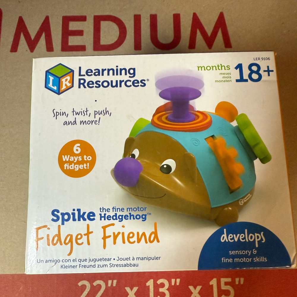 Spike the Fine Motor Hedgehog Fidget Friend - Multicolor